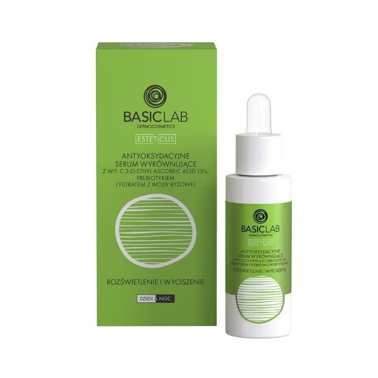 BasicLab Esteticus Antioxidant Leveling Serum met Vit. C verhelderend en kalmerend 30 ml