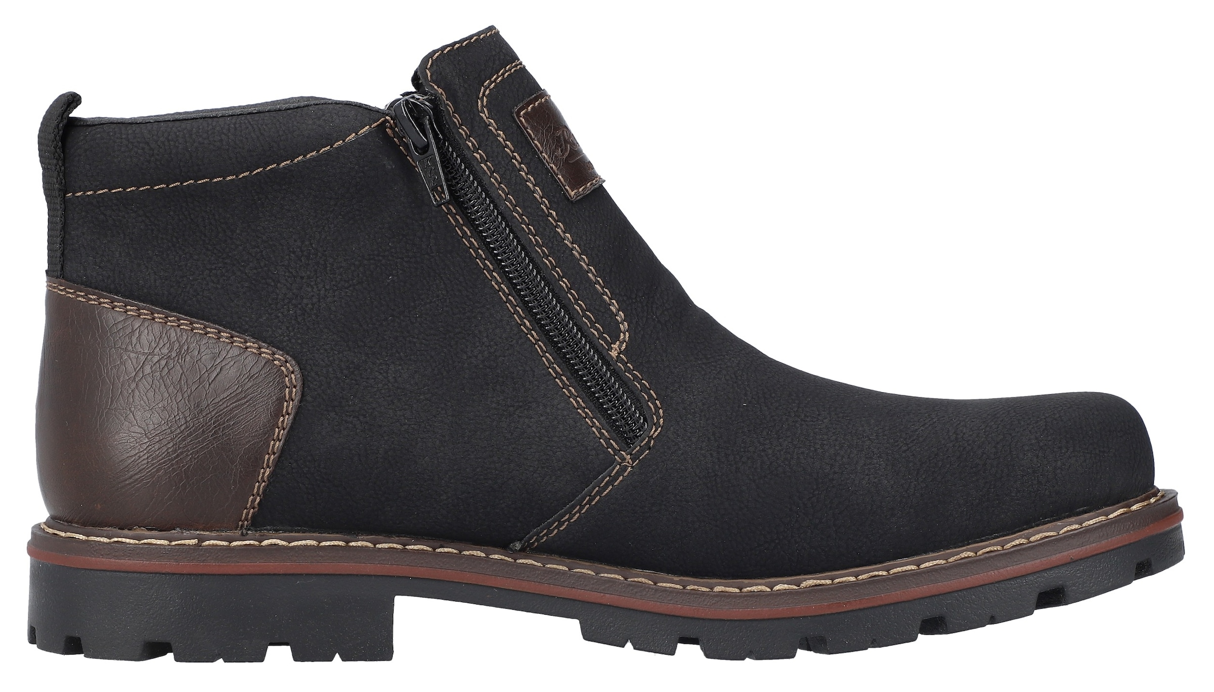 Rieker Winterstiefelette  , Winterboots, Warmfutter, Reissverschlüsse, mit TEX-Ausstattung
