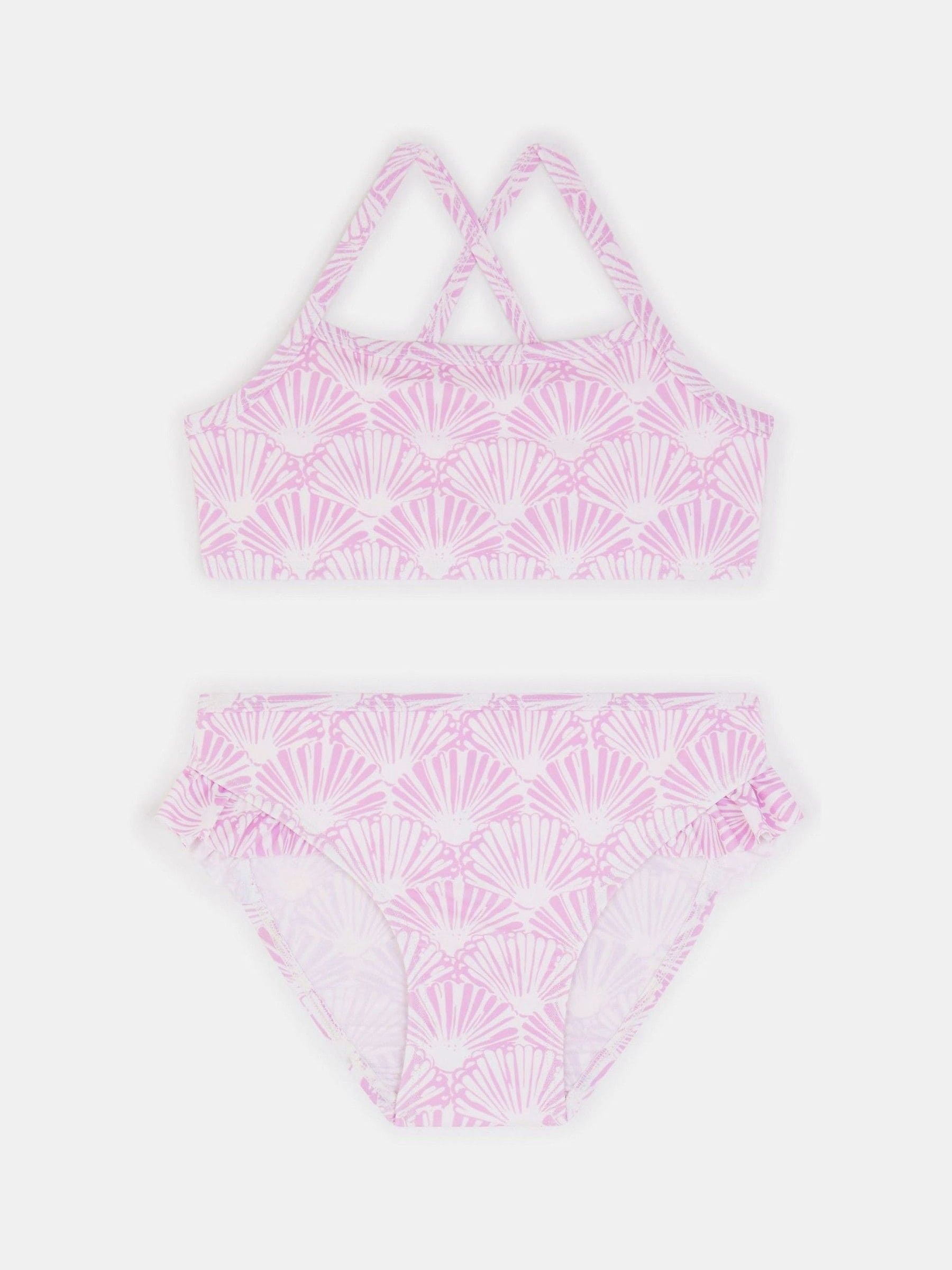 Angels By Accessorize Girls Shell Print Bikini Set