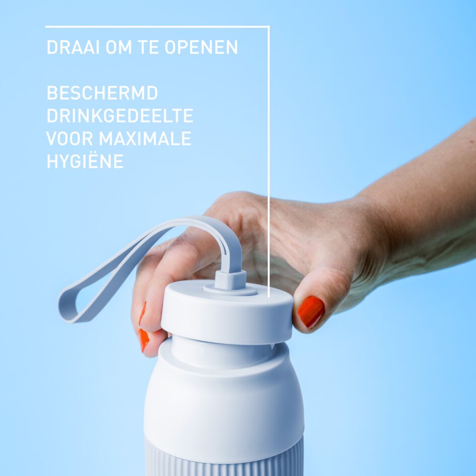 beYou N2193410 drinkfles met draaidop blauw (0,7L)