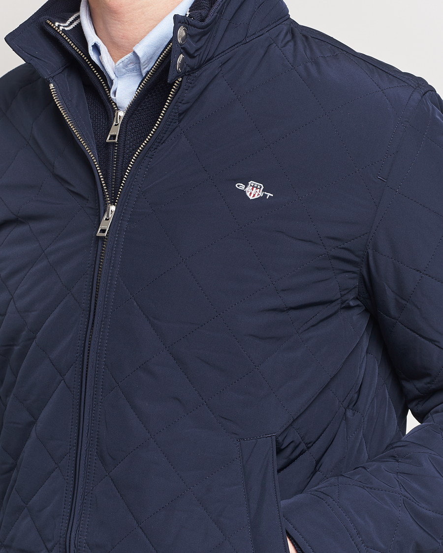 GANT The Quilted Windcheater Evening Blue
