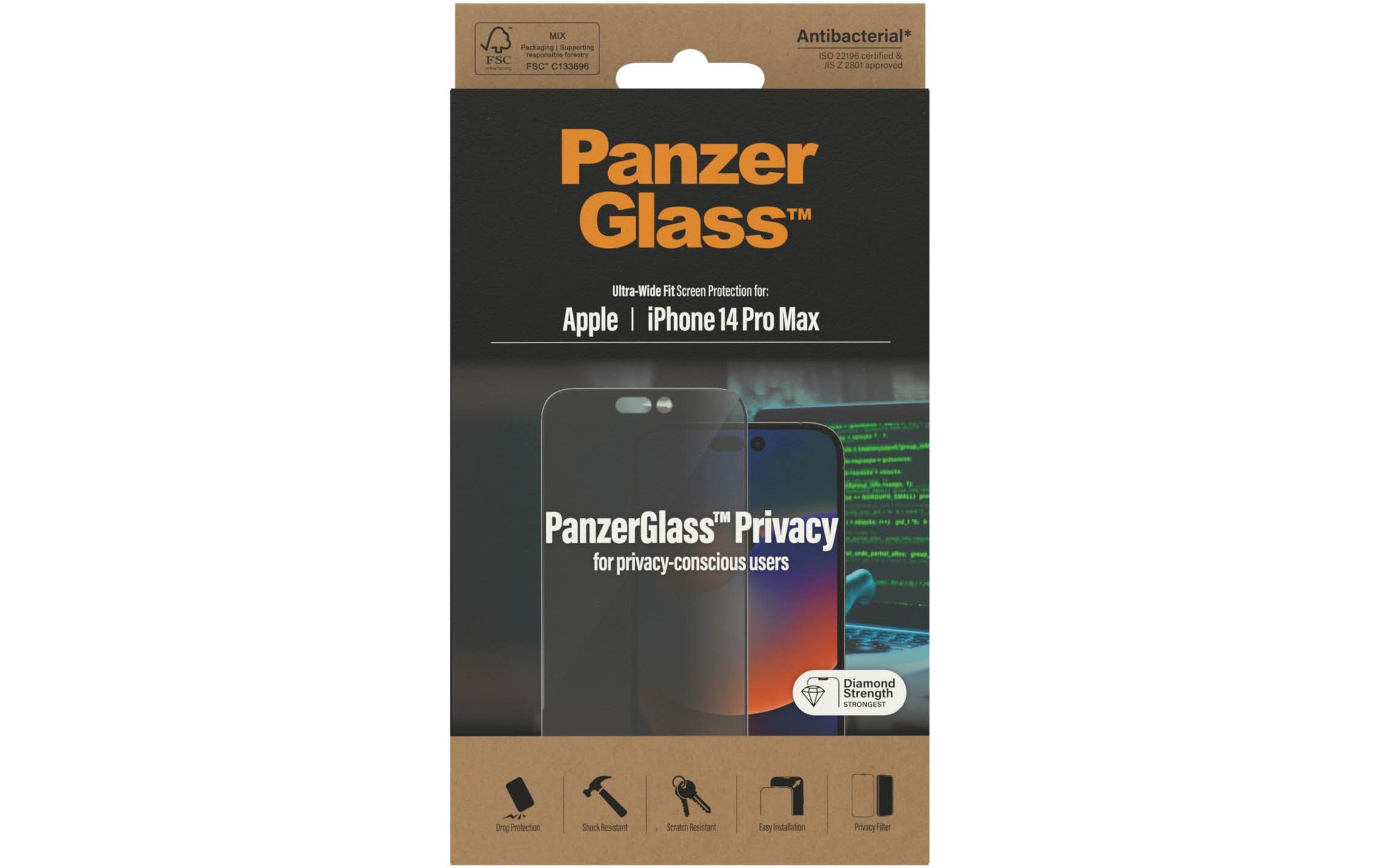 Displayschutz Ultra Wide Fit Privacy iPhone 14 Pro MaxDisplay-Schutzfolie für das Apple iPhone 14 Pro Max