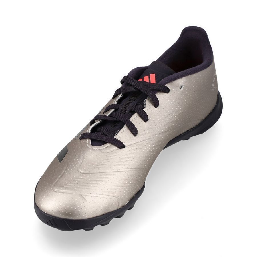 adidas Predator League TF Vivid Horizon - Argenté/Aurora Black/Turbo Enfant