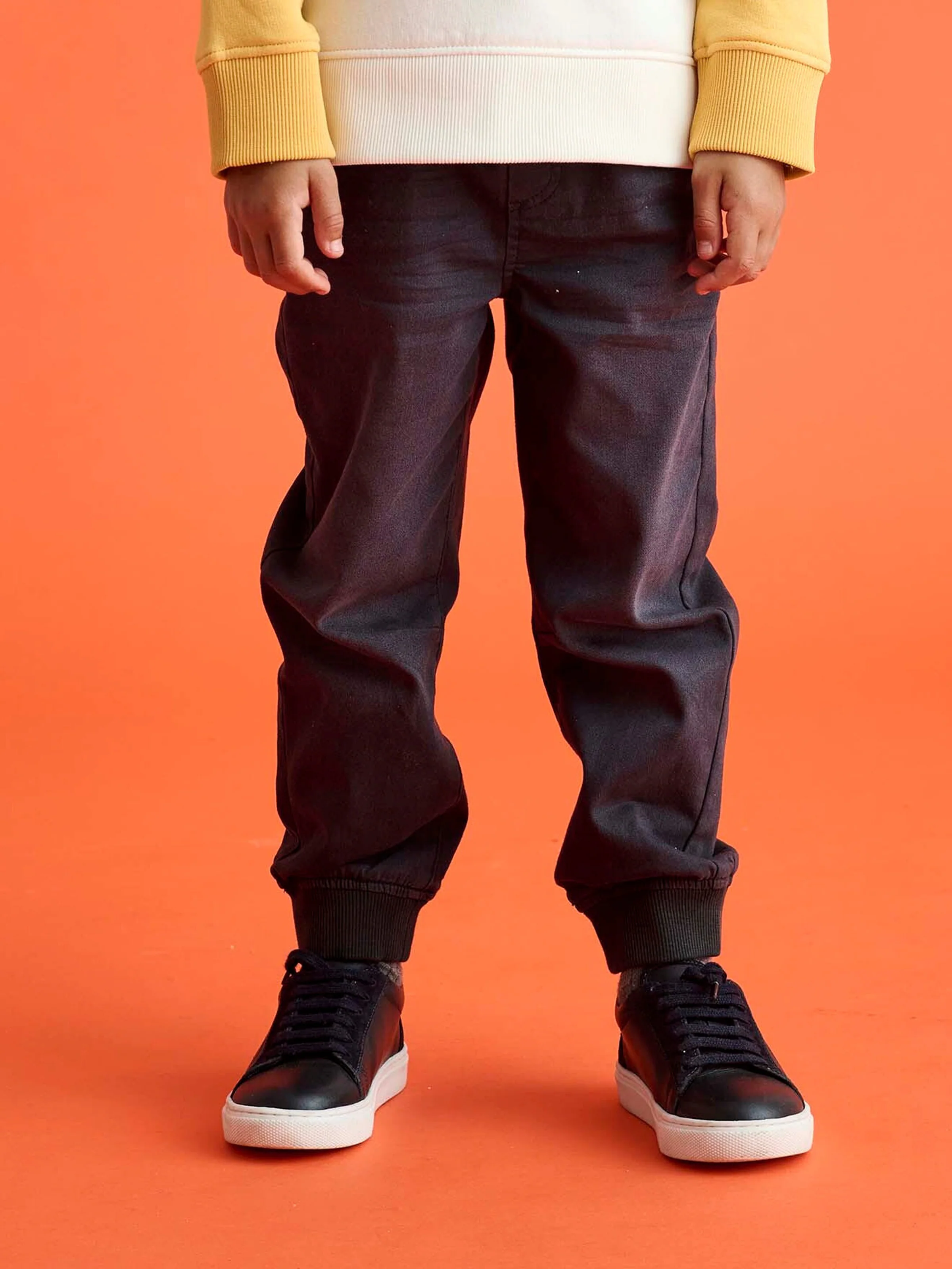 Vertbaudet Jungen Joggpants mit Dehnbund anthrazit