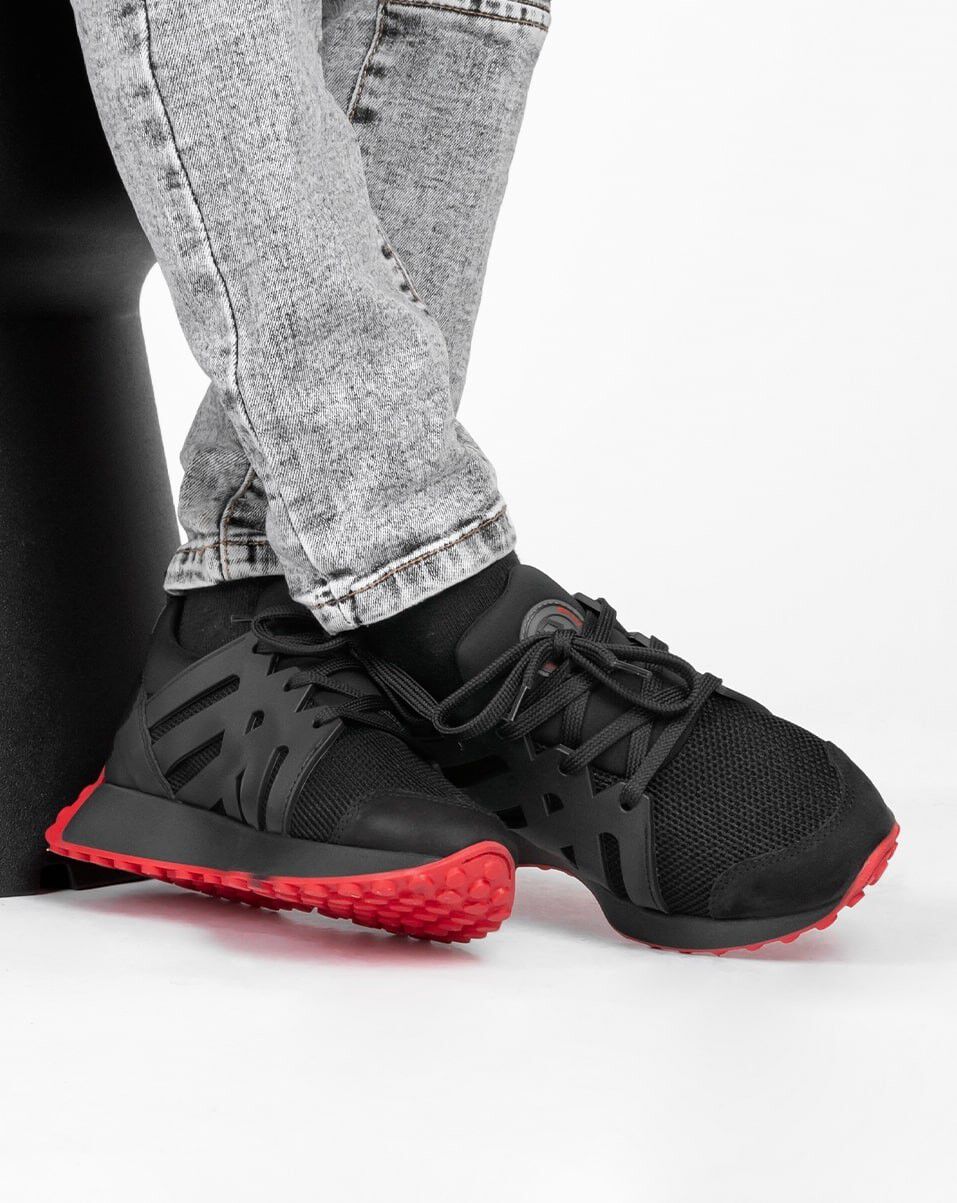 Red Rag Sneakers Laag zwart