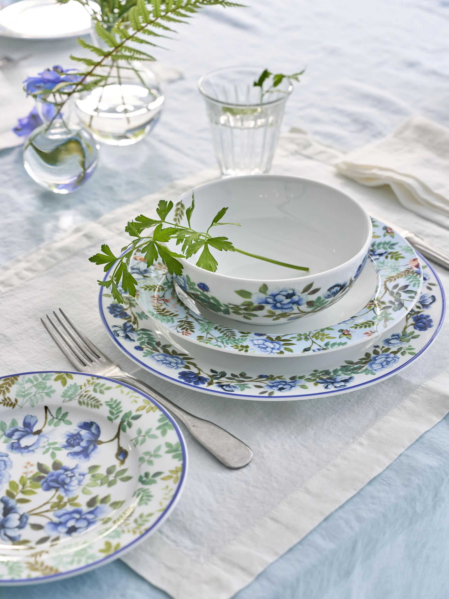 Designers Guild 4 pasta- of ontbijtkommen van Chinees porselein