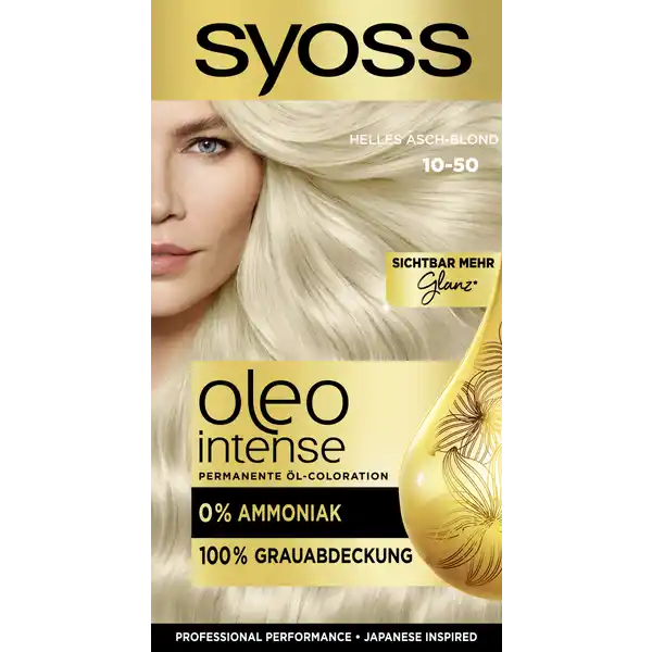 Professional Performance Oleo Intense Permanente Öl-Coloration 10-50 Helles Asch-Blond