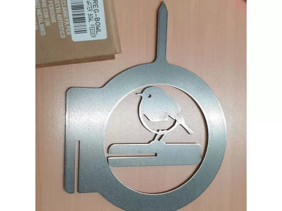 Support pour bol mangeoire en acier corten Bird