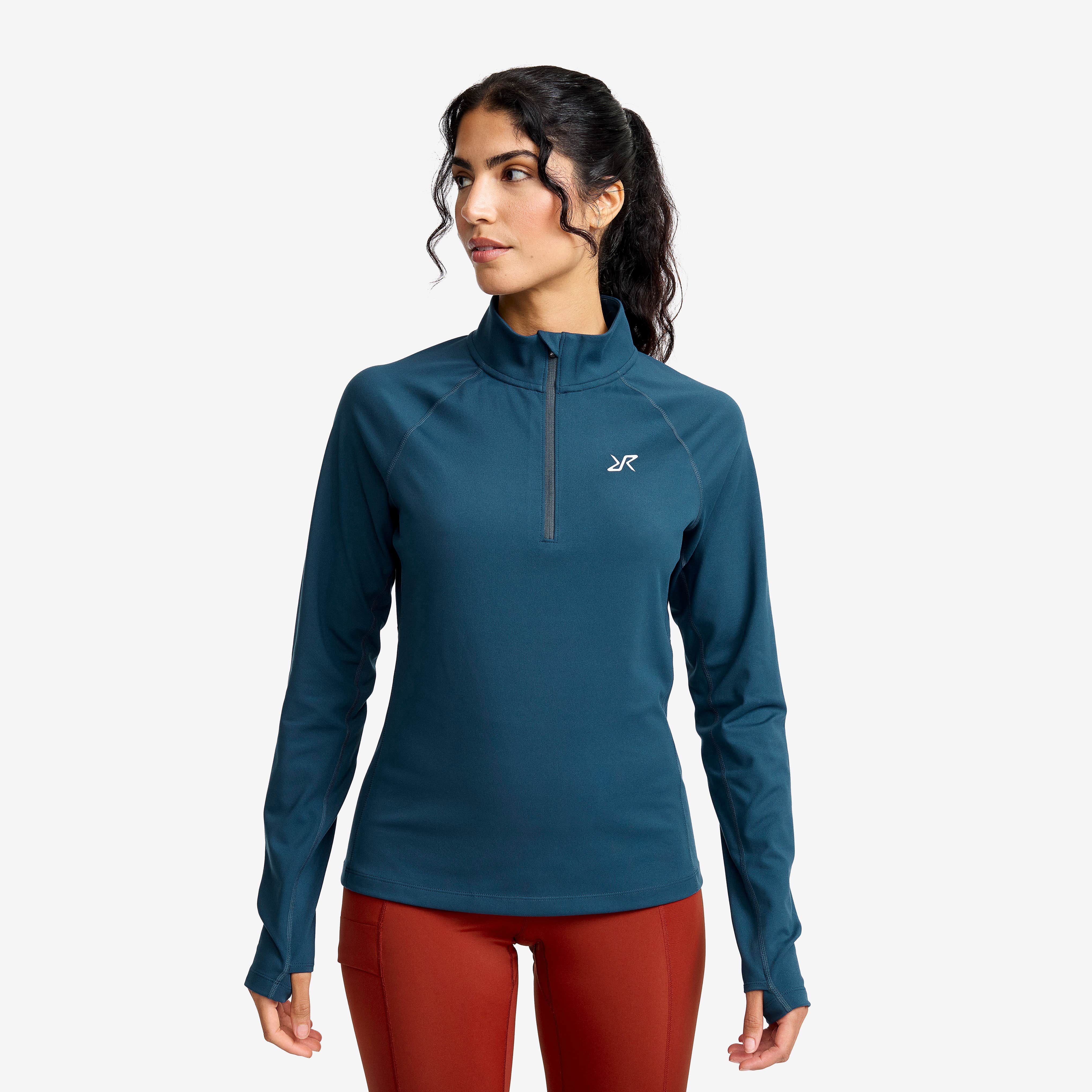 Prep Half-zip Top Dame Moonlit Ocean