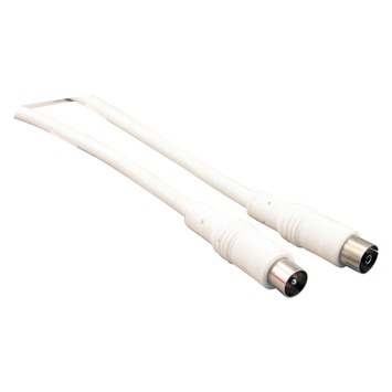 Q-Link coax kabel 3CV2 HF 2 meter stekker recht wit