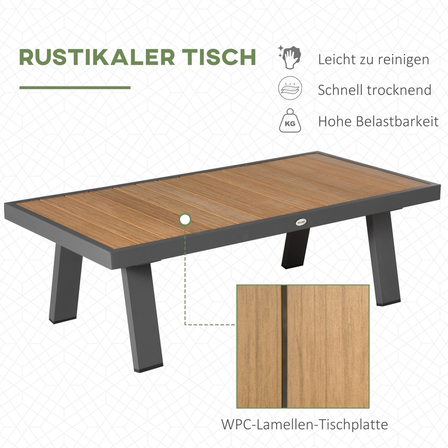 Outsunny Gartenmöbel-Set inklusive extra Gartenstuhl und Auflagen weiß