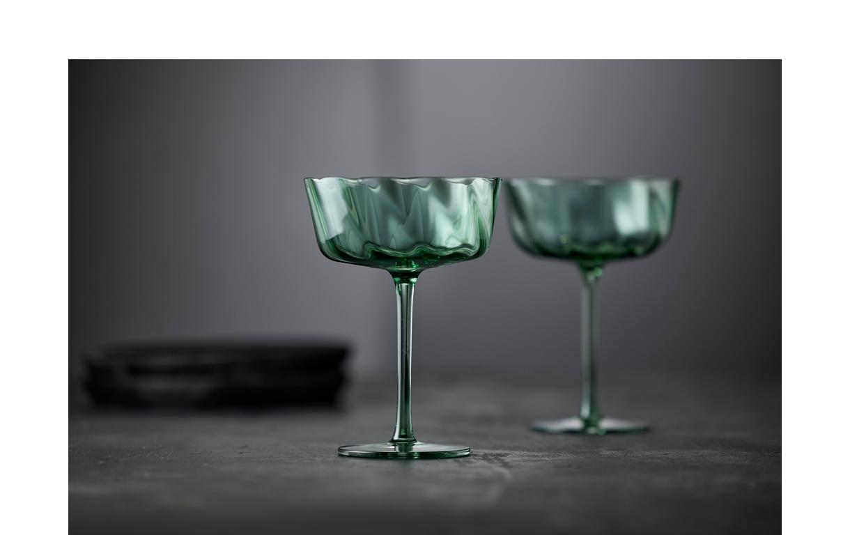 Champagnerglas Vienna Grün, 4 Stück, 30 clElegantes Champagnergläser Set