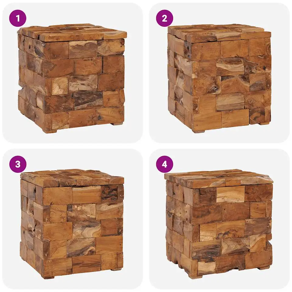 vidaXL - Kruk - Bruin - Hout