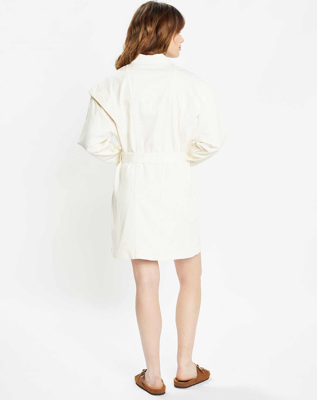 Galeries Lafayette Robe en Denim Patti écrue