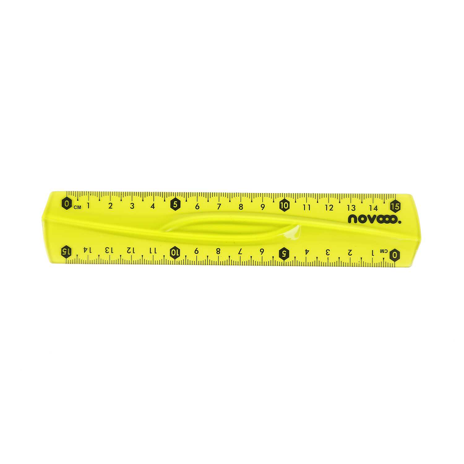 novooo Lineal flexibel bruchsicher 15 cm farbig transparent 3fach