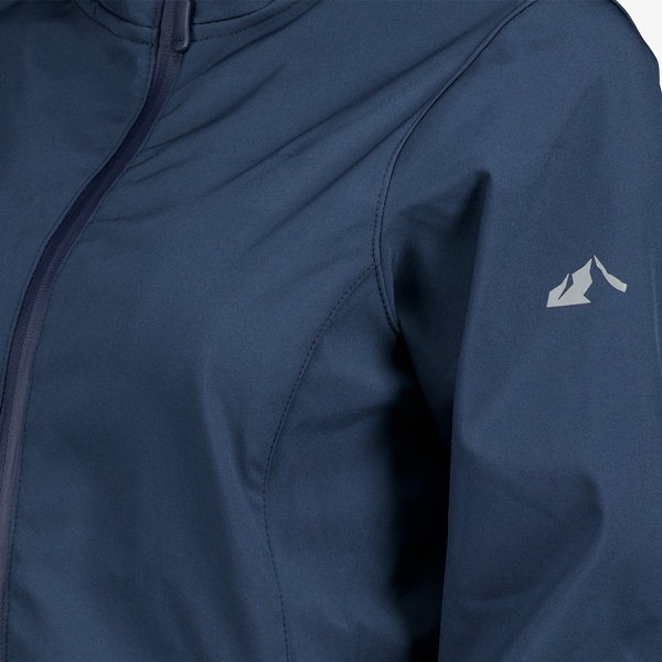 Mountain Peak dames softshell jas blauw