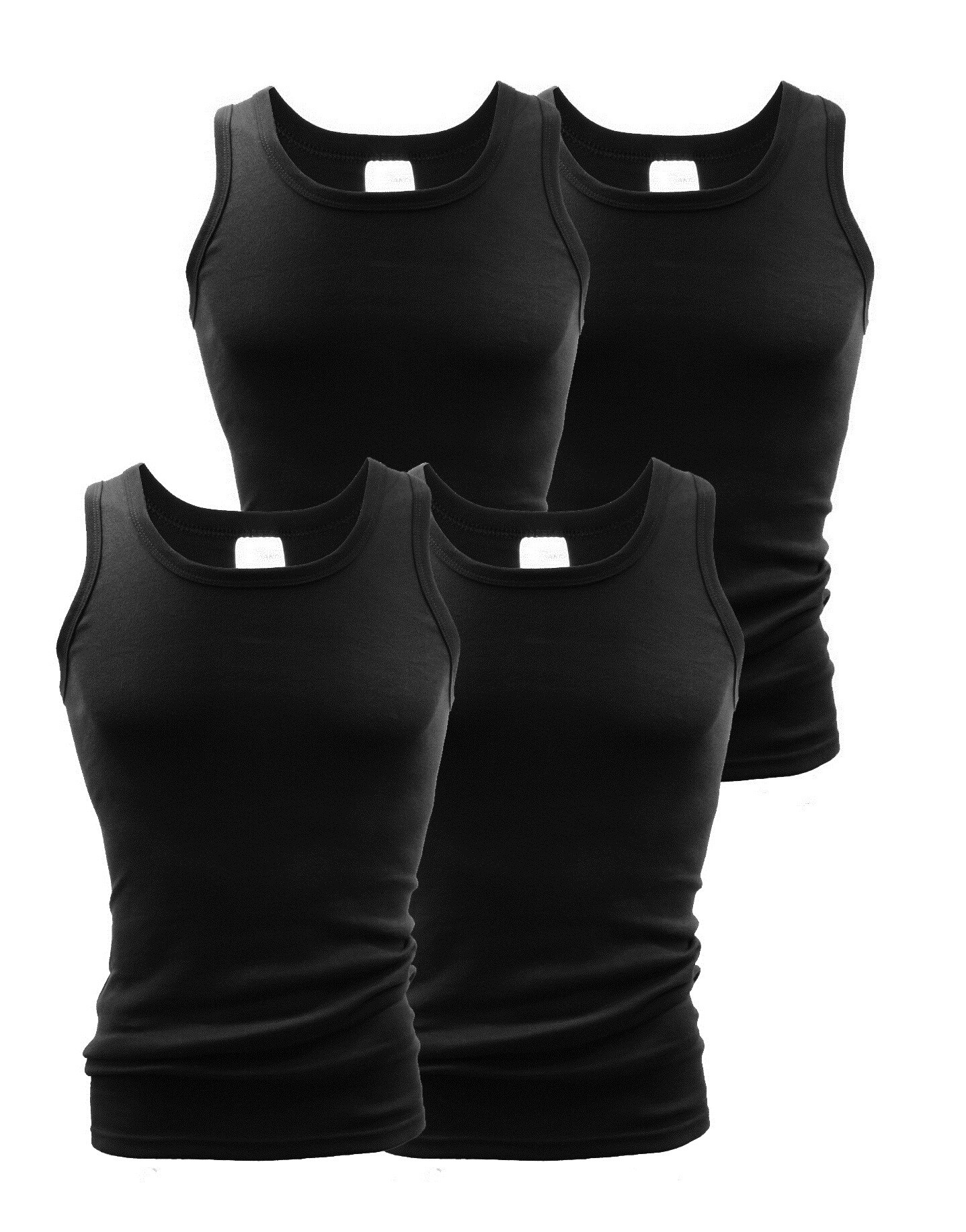 Clark Crown® Tank-Shirt 4 Stück aus Baumwolle