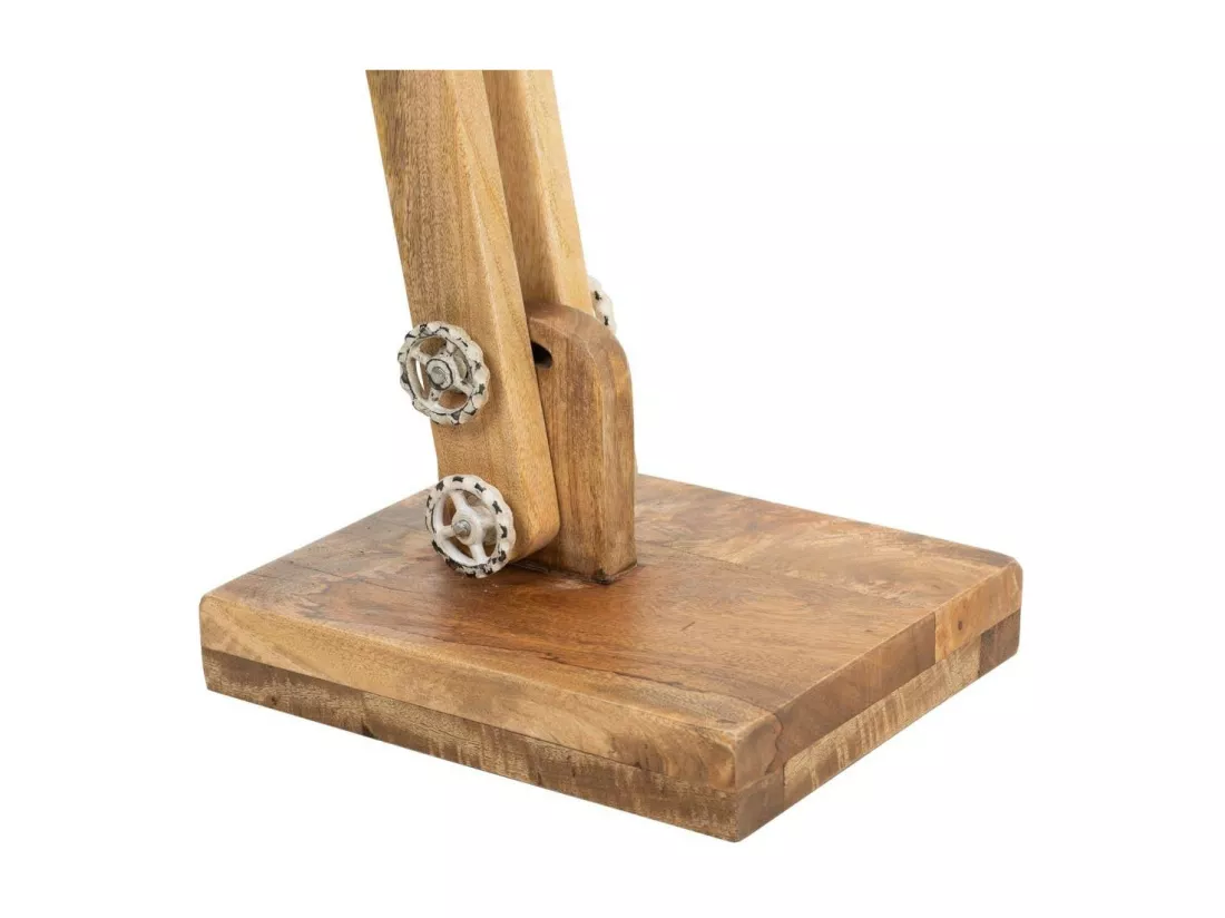 Lampadaire en bois et métal 26x70x125h cm