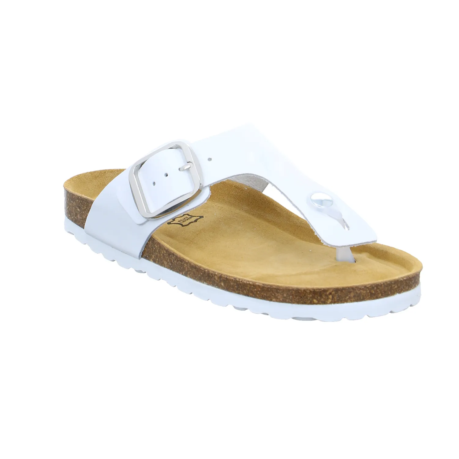 BIOLife Bio-Zehentrenner Weiss Leder