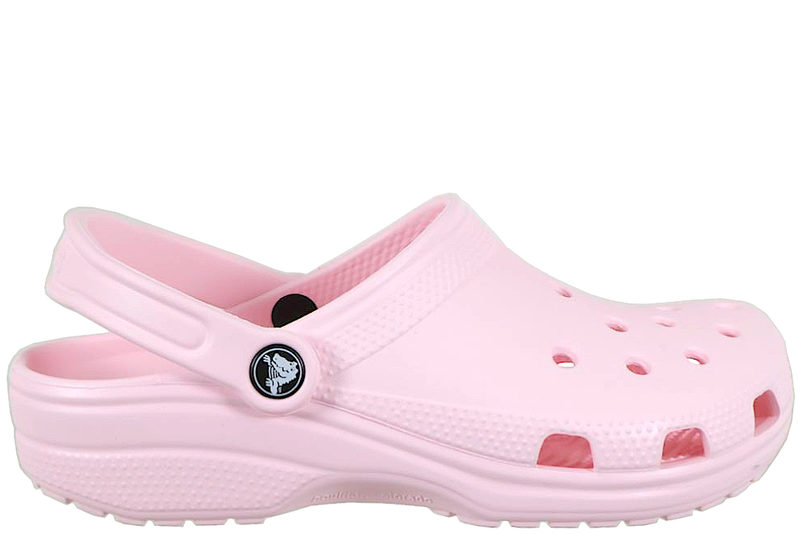 CROCS CLASSIC PINK MILK CLOGS I LYSERØDT GUMMI