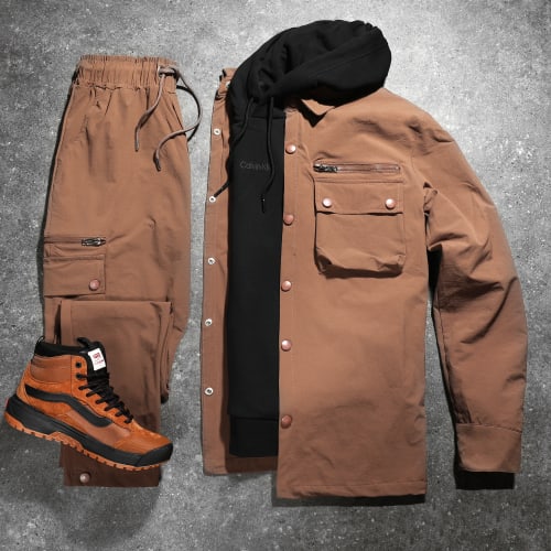 Ensemble Cargo LL682 Marron