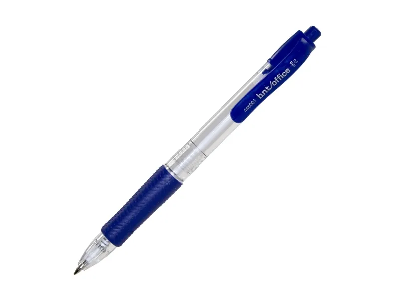 Kuglepen BNT Office 0,7 mm blå med trykknap - (50 stk.)