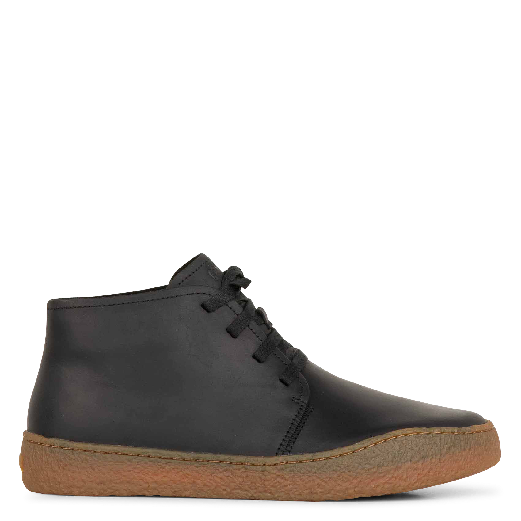 PEU TERRENO - Baskets montantes en cuir | Noir