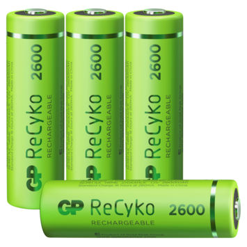 GP Oplaadbare Batterij ReCyko AA 2600mAh 4 Stuks