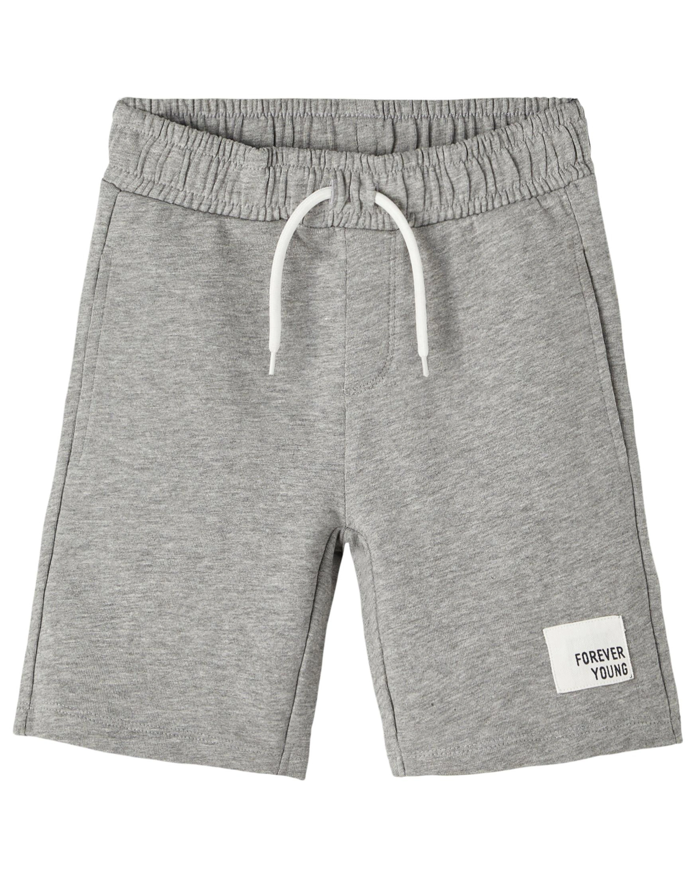 Sweat-Bermudas NKMDIKE in grey melange