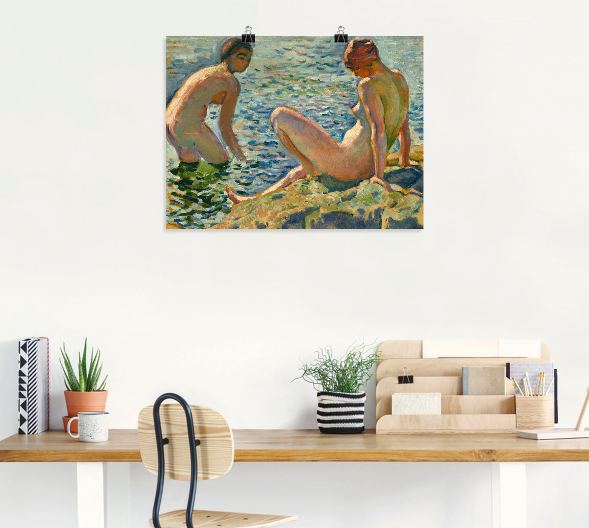 Artland Kunstdruck »Les Baigneuses. Die Badenden« Bilder von Frauen 1 Stk. tlg. als Alubild, Leinwandbild, Wandaufkleber oder Poster in versch. Grössen