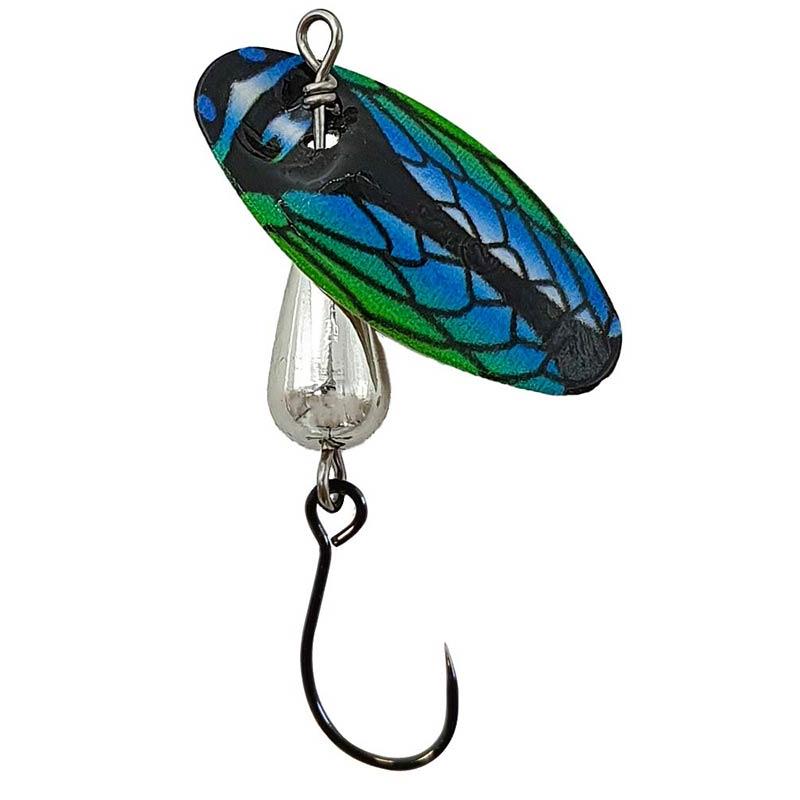 Cuiller Tournante Suissex Cicada Nk Bug Green/Blue