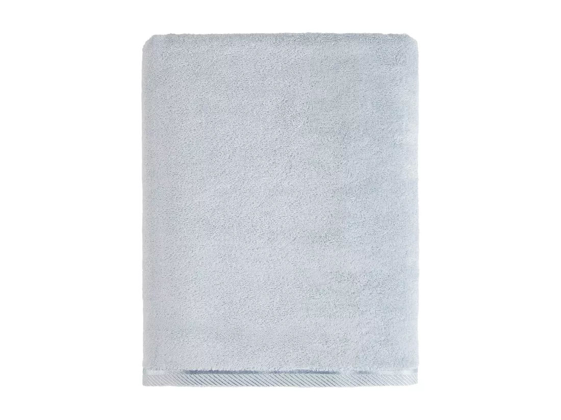 Serviette de Bain en Bambou Bleu Clair 100x150 cm