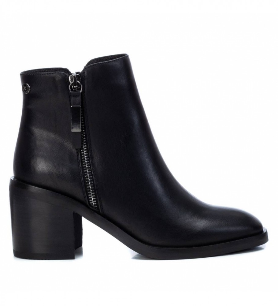Botas de cano curto Xti 140620 pretas - Altura do salto: 7 cm
