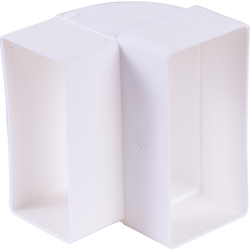 T100 kokerbocht 90° verticaal 110x54mm