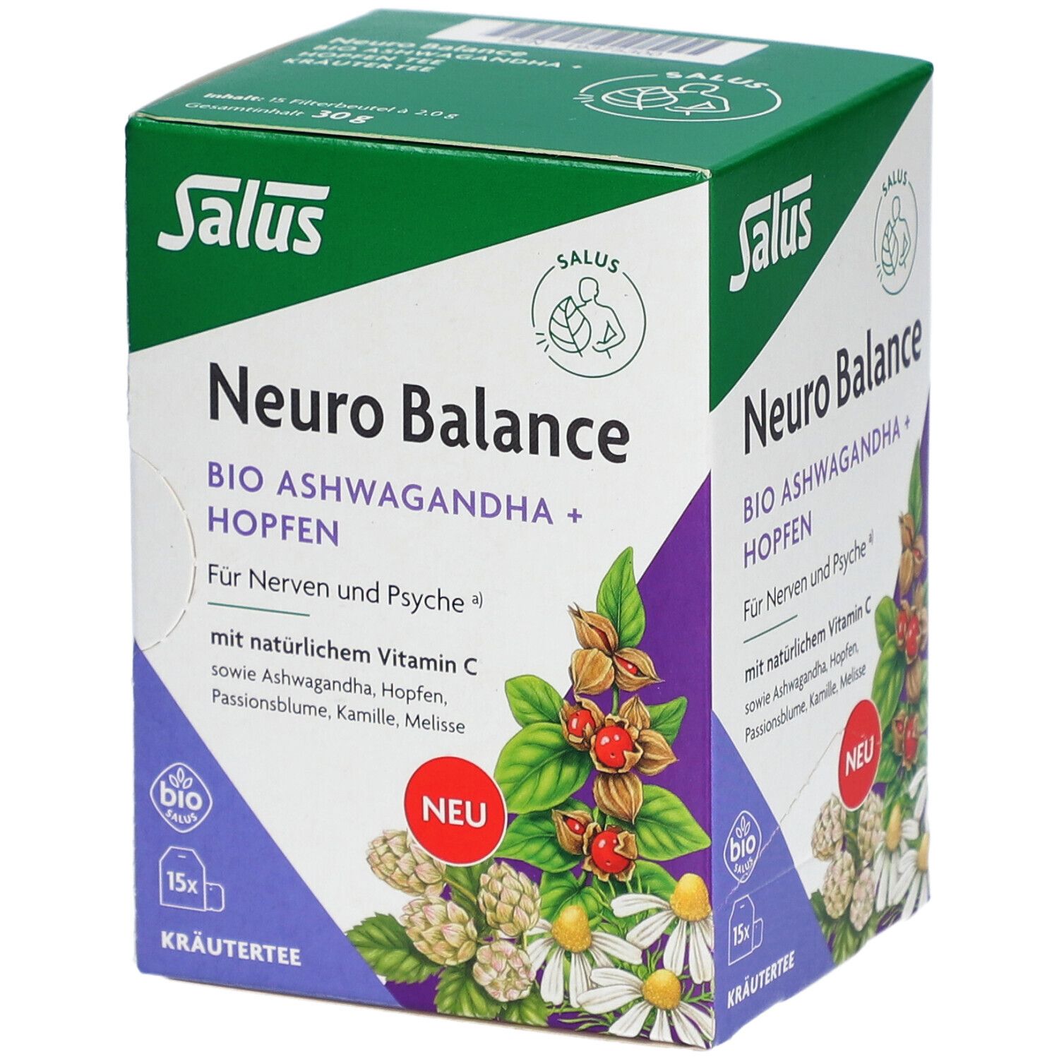 Salus Neuro Balance Bio Ashwagandha + Hopfen