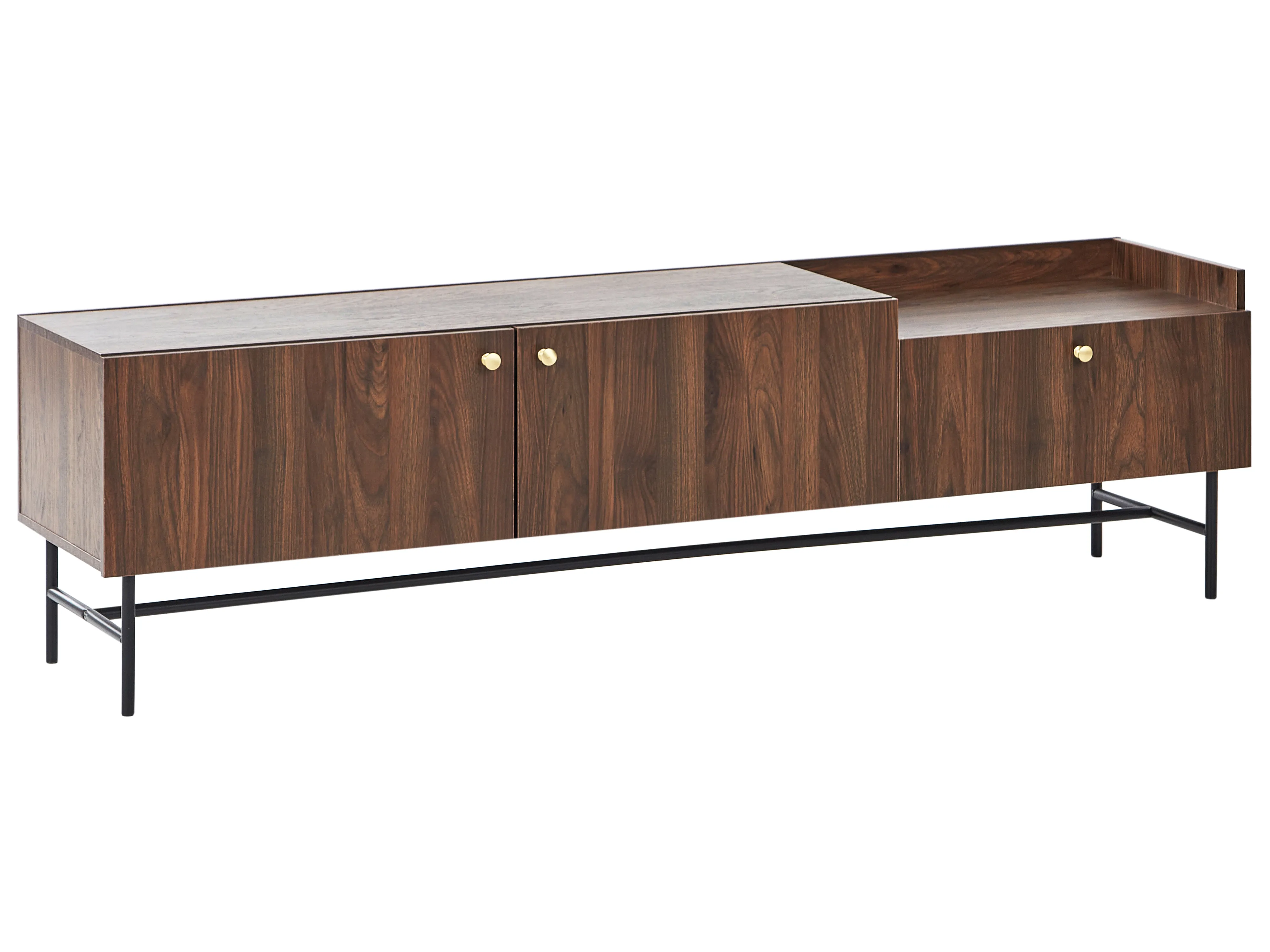TV-meubel LISMORE Donkerbruin