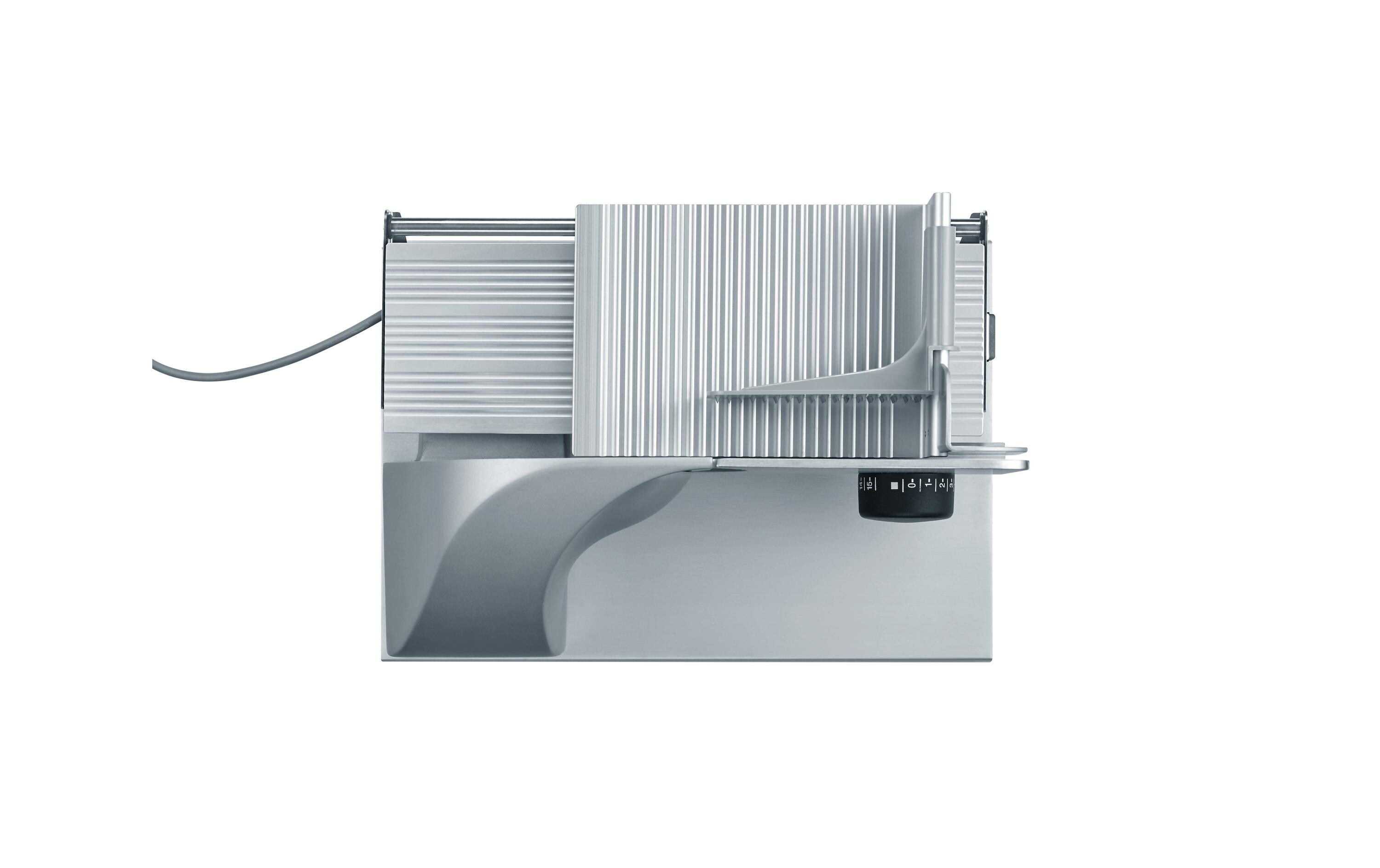 Schneidemaschine SKS900 Silber<br>Hochwertiger, freitragender Allesschneider aus Vollmetall