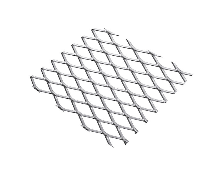 Tôle métal déployé aluminium brut Mailles 16 mm, 50 x 25 cm