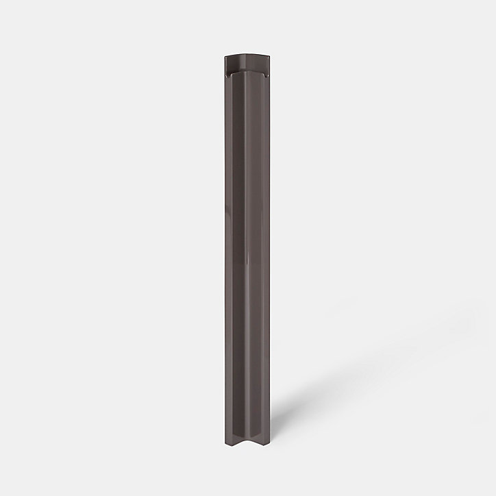 Fileur d'angle GoodHome Garcinia anthracite brillant H. 71.5 cm x l. 59 mm x Ep. 5 mm