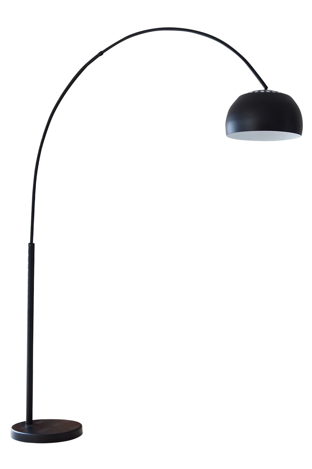 Retrofit Bogenlampe schwarz /Marmor schwarz