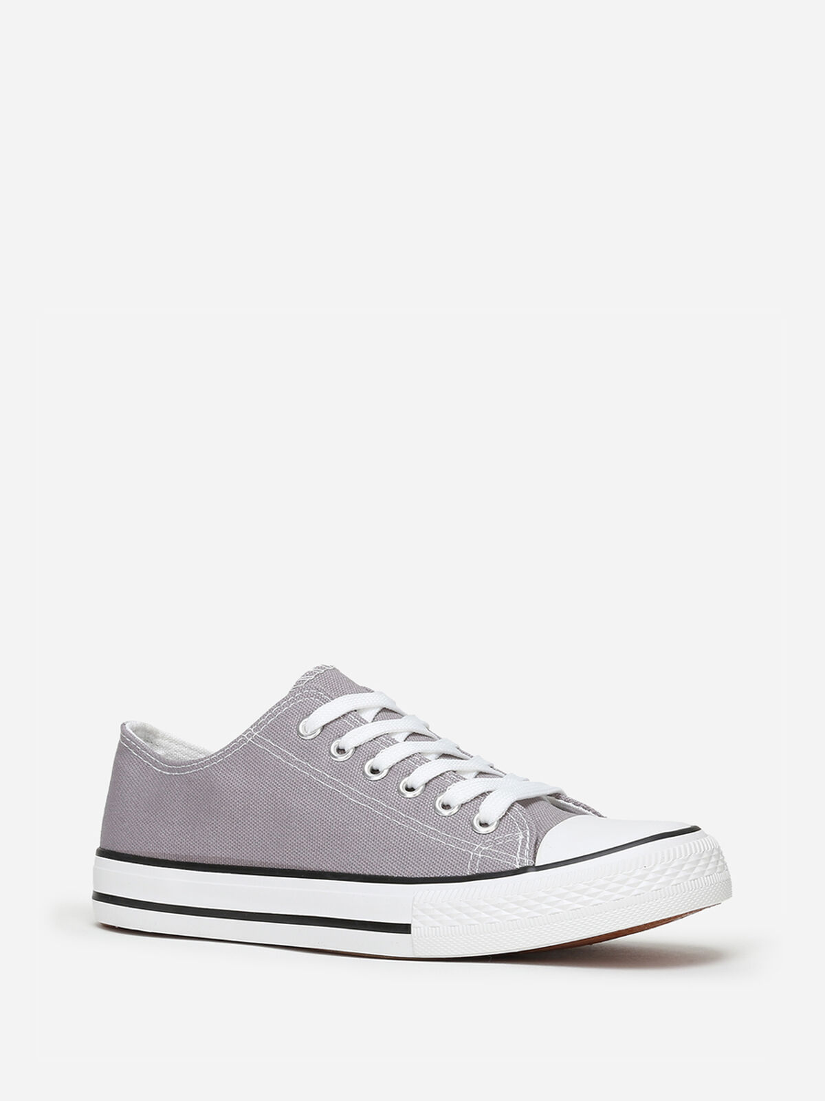Tennis basses en toile- Gris