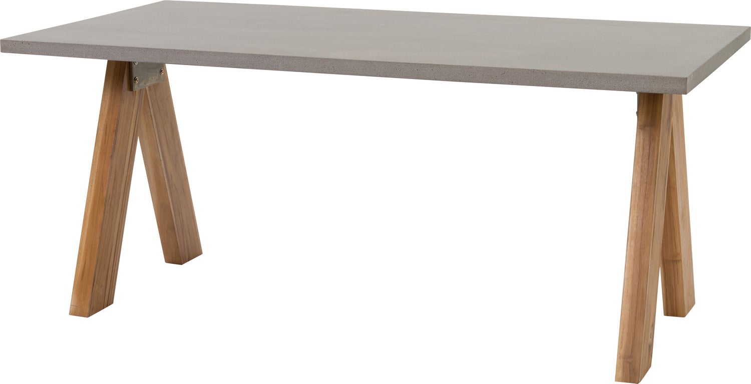Intratuin eettafel Wout grijs 180 x 90 x 77 cm