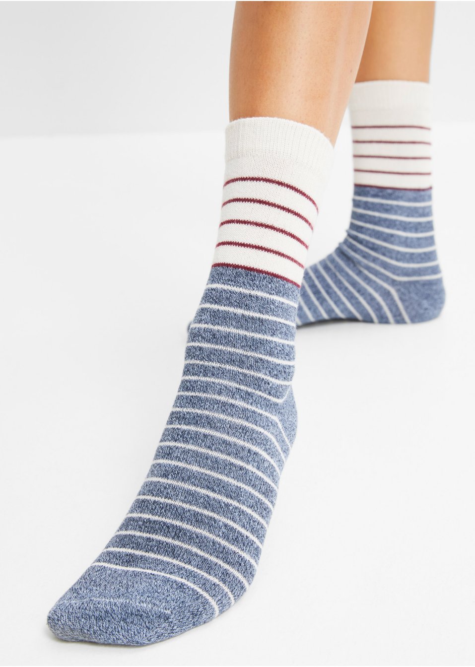 Lot de 5 paires de chaussettes côtelées douces avec nœud satin