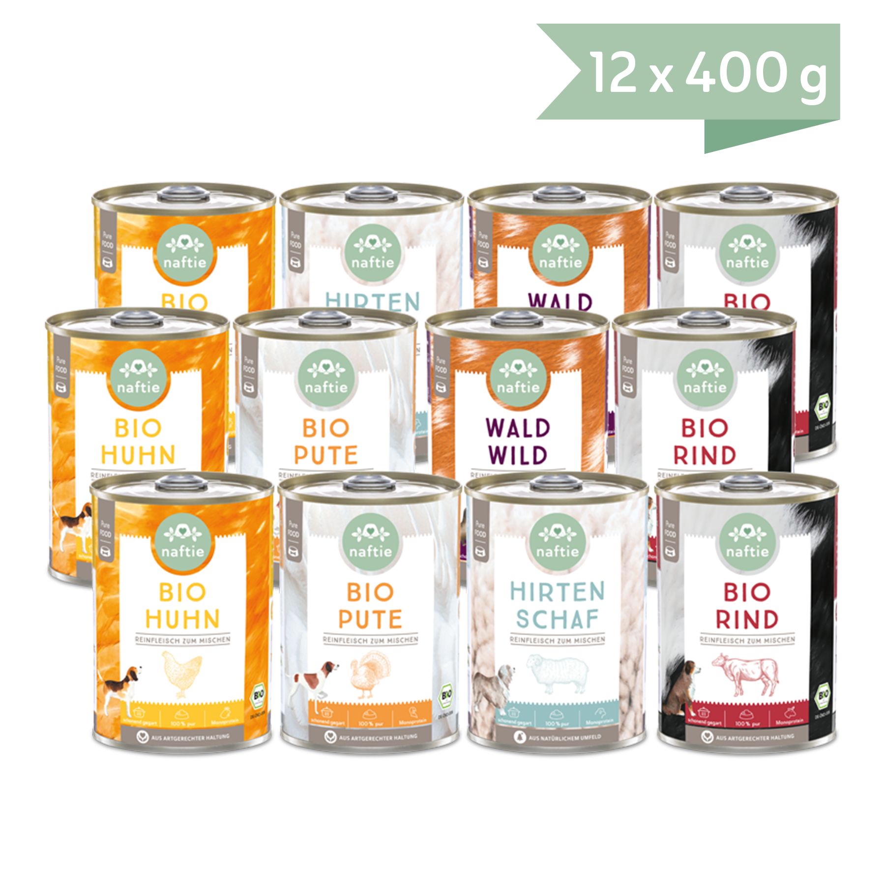 naftie Reinfleischdosen Mixpaket