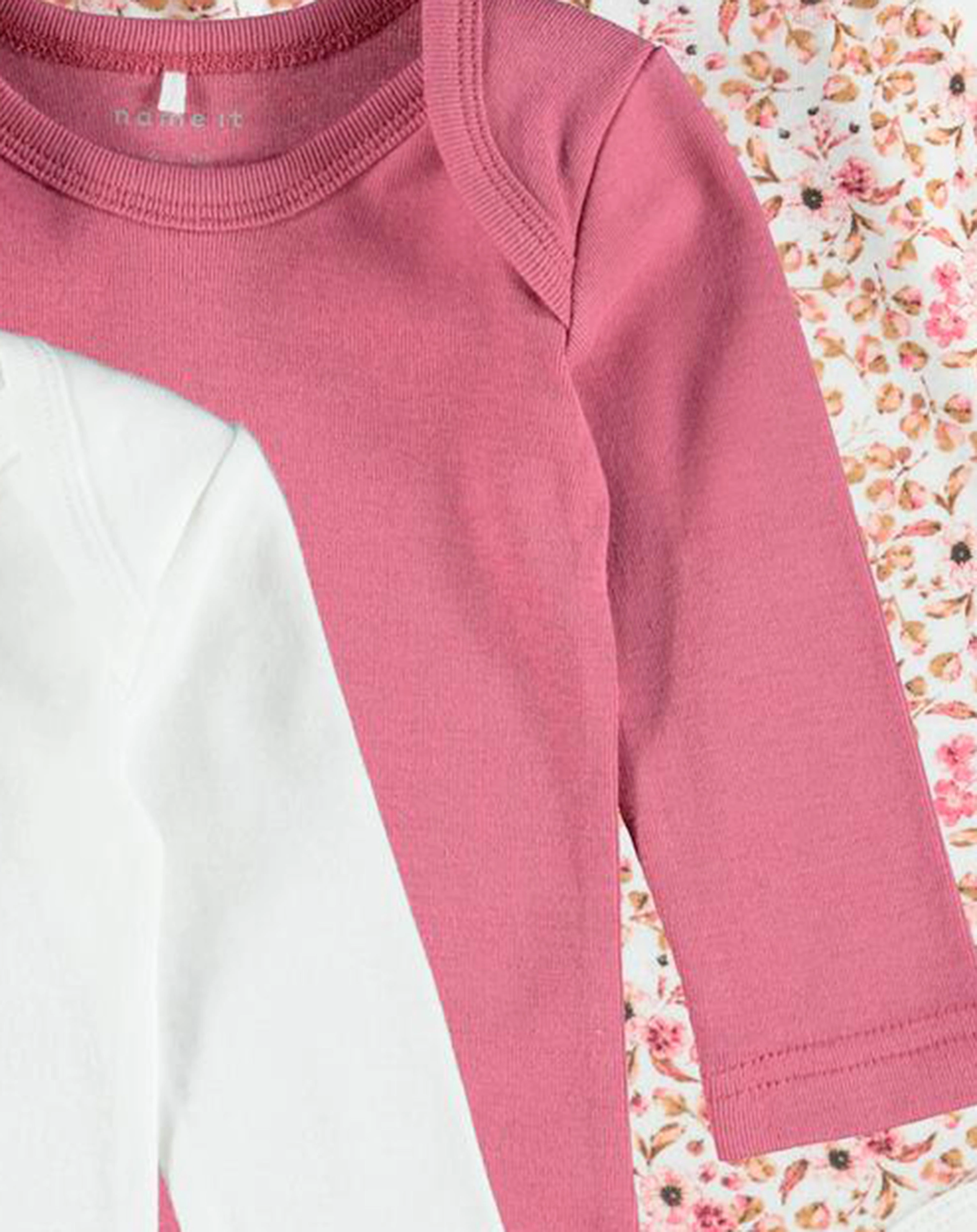 Langarmbody NBFBODY 3er Pack in rose wine
