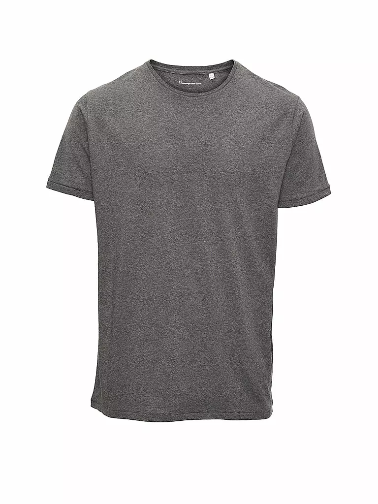 KNOWLEDGE COTTON APPAREL T-Shirt ALDER grau