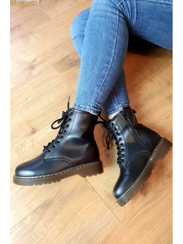 Bottines noires ' Constance '