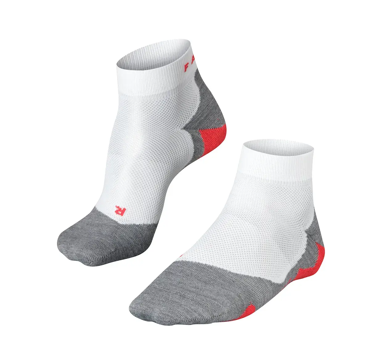 Falke RU 5 Race Korte Hardloopsokken Wit/Grijs Heren
