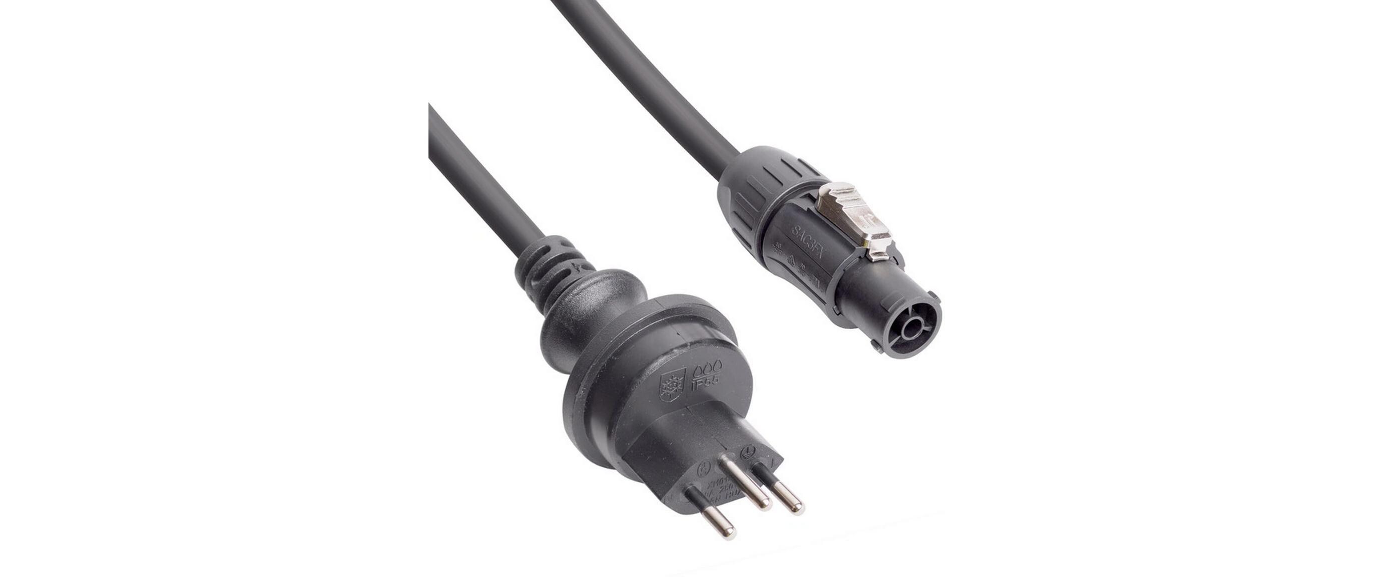 Netzkabel CX14-5 CH 1.5 mAnschlusskabel IP55, 1.5 m