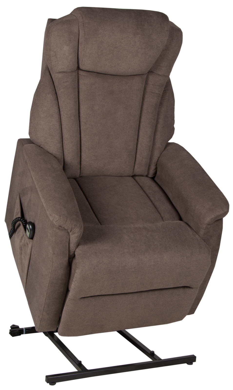 TV-Sessel- braun - Bari-Webstoff - mit Motor